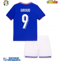 France Olivier Giroud #9 Replica Home Minikit Euro 2024 Short Sleeve (+ pants)